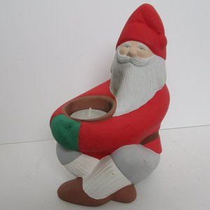 RARE vintage Guldkroken Santa candle holder